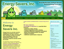 Tablet Screenshot of energysaversinc.net